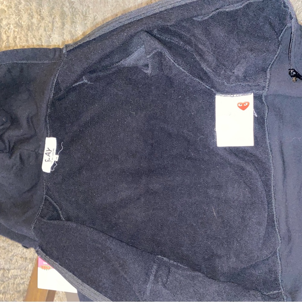 comme des garcons heart jacket